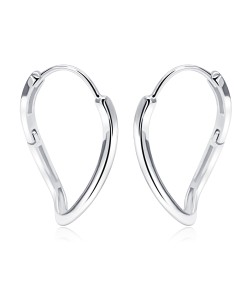 Silver Hoop Earring HO-2620